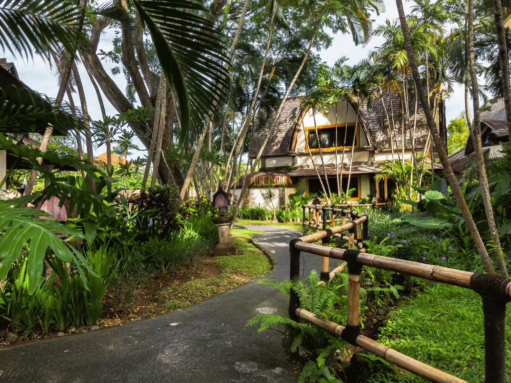 Garden at Hotel Villa Lumbung