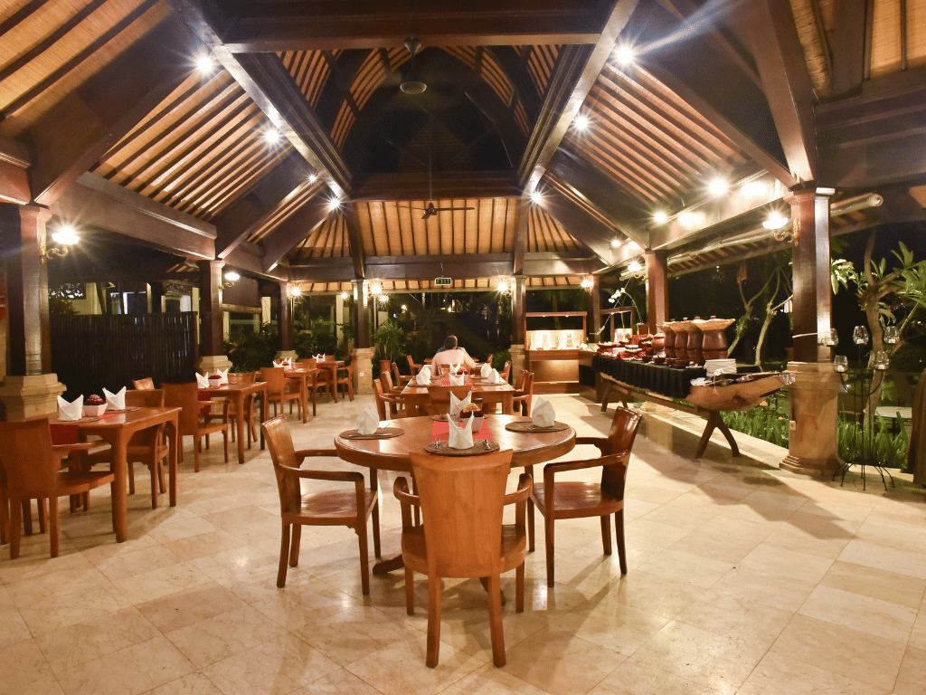 Restaurant at Hotel Villa Lumbung